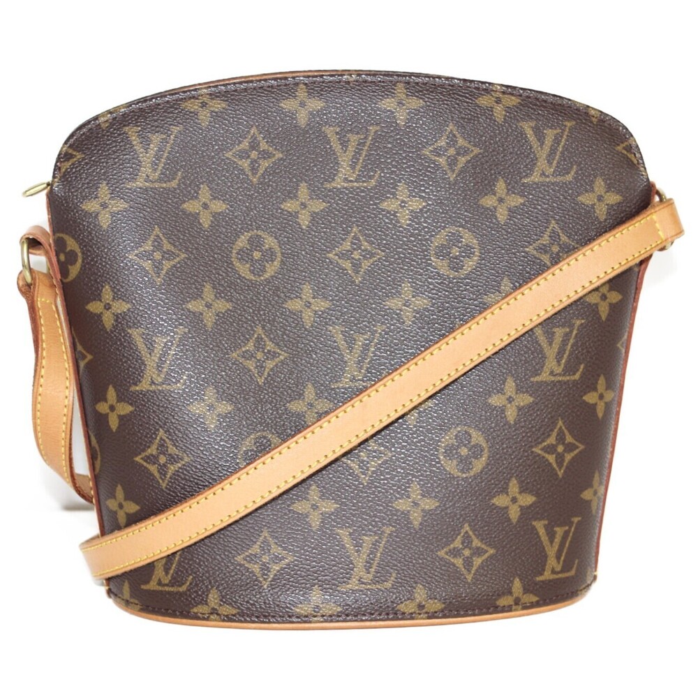 LOUIS VUITTON Drouot Monogram Brown Shoulder Bag